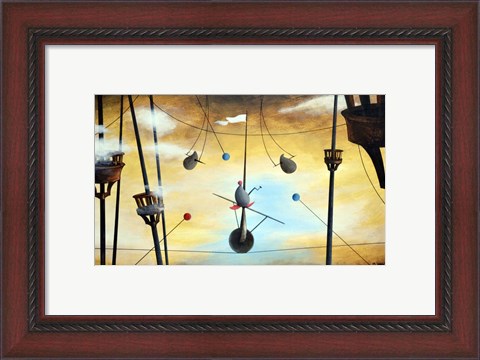 Framed On The Rope Print