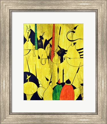 Framed Yellow Print