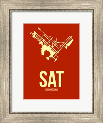 Framed SAT San Antonio Airport 1 Print