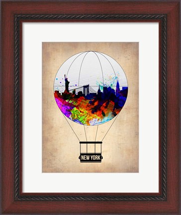 Framed New York Air Balloon Print
