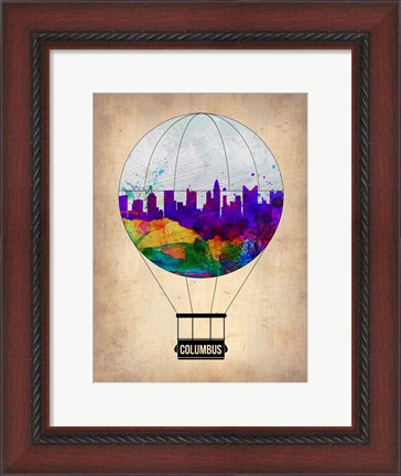 Framed Columbus Air Balloon Print