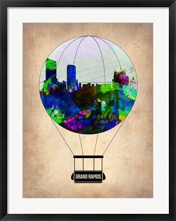 Framed Grand Rapids Air Balloon Print
