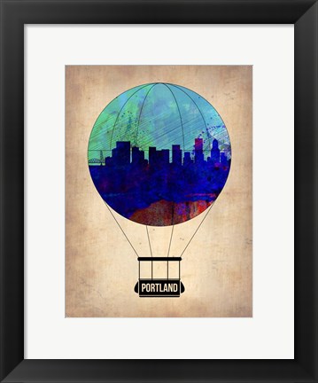 Framed Portland Air Balloon Print