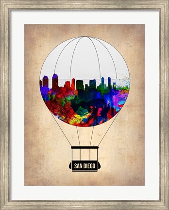 Framed San Diego Air Balloon Print