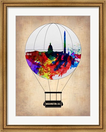 Framed Washington, D.C. Air Balloon Print