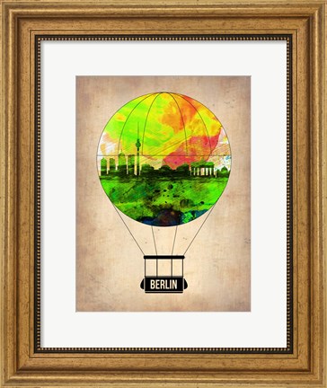 Framed Berlin Air Balloon Print