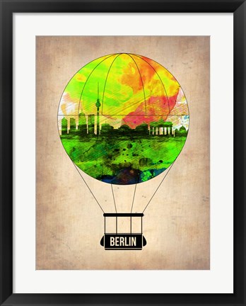 Framed Berlin Air Balloon Print