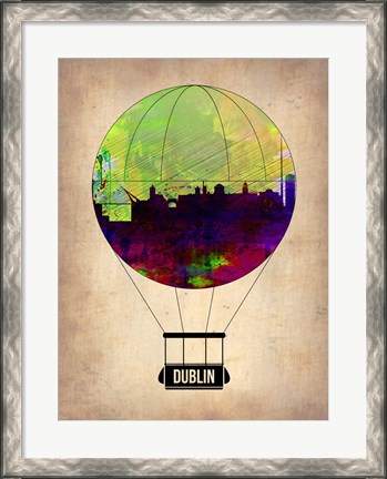 Framed Dublin Air Balloon Print
