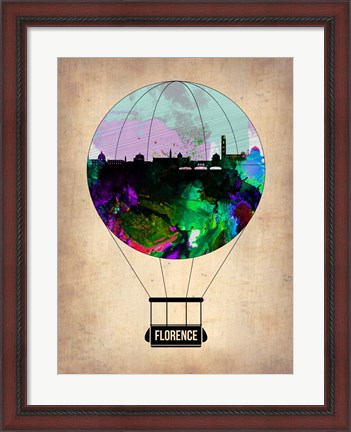 Framed Florence Air Balloon Print