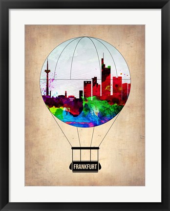 Framed Frankfurt Air Balloon Print