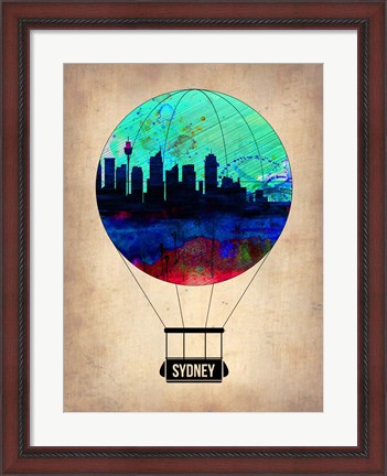 Framed Sydney Air Balloon Print