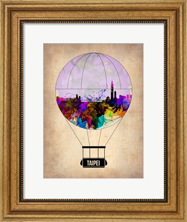 Framed Taipei Air Balloon Print