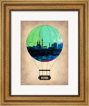 Framed Vienna Air Balloon Print