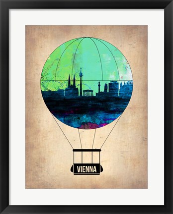 Framed Vienna Air Balloon Print