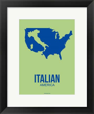 Framed Italian America 1 Print