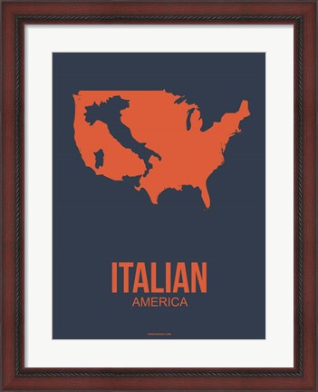 Framed Italian America 3 Print
