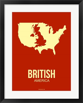 Framed British America 2 Print