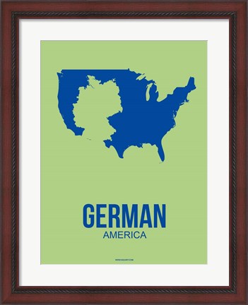 Framed German America 1 Print