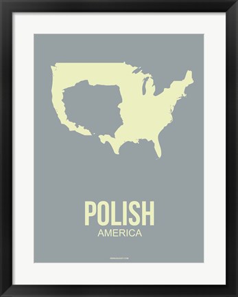 Framed Polish America 1 Print