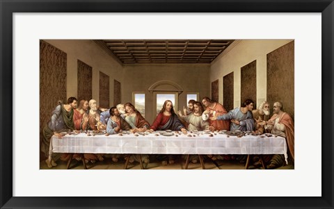 Framed Last Supper Print