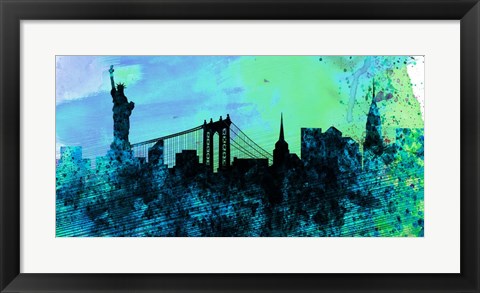 Framed New York City Skyline Print