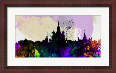 Framed Moscow City Skyline Print