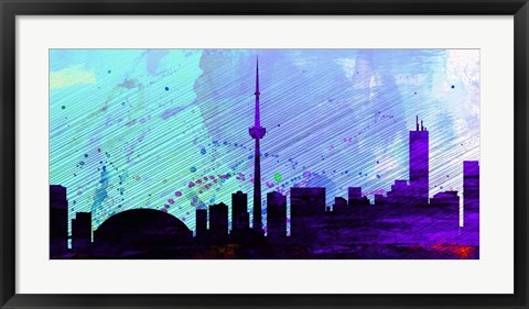 Framed Toronto City Skyline Print