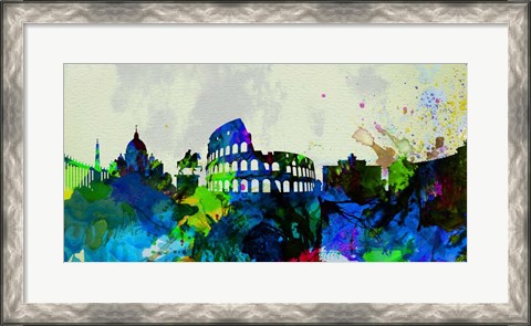 Framed Rome City Skyline Print