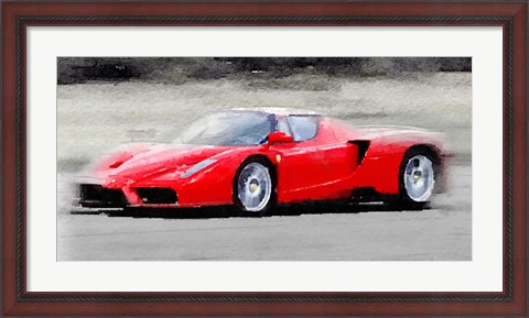 Framed 2002 Ferrari Enzo Print