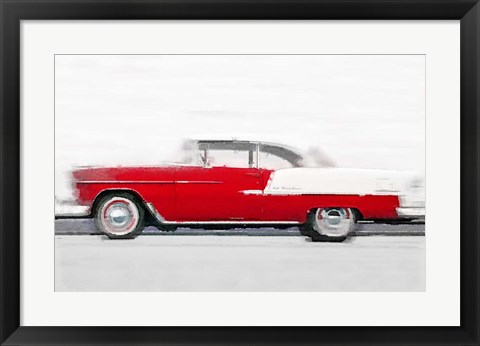 Framed 1955 Chevy Bel Air Print