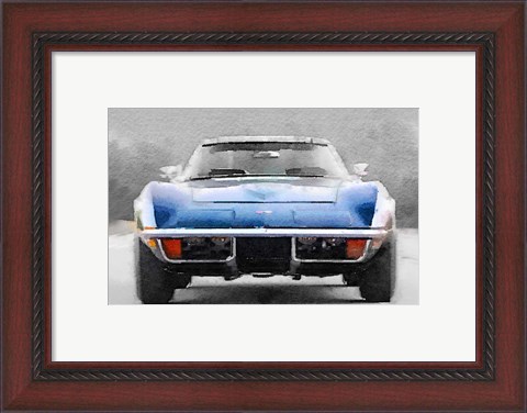 Framed 1972 Corvette Front End Print