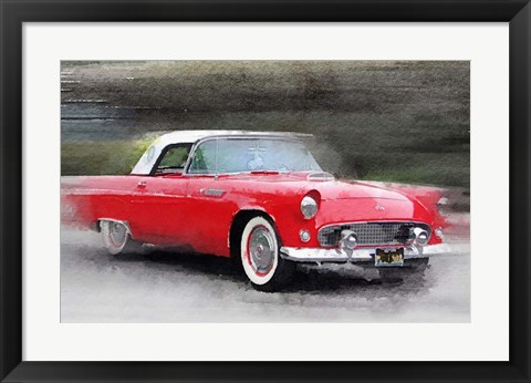 Framed 1955 Ford Thunderbird Print