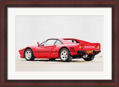 Framed 1980 Ferrari 288 GTO Print