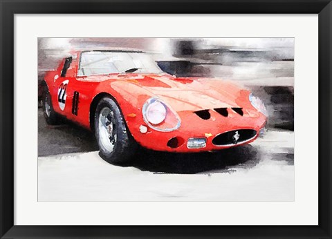 Framed 1962 Ferrari 250 GTO Print