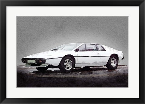 Framed 1976 Lotus Esprit Coupe Print