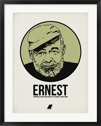 Framed Ernest 2 Print
