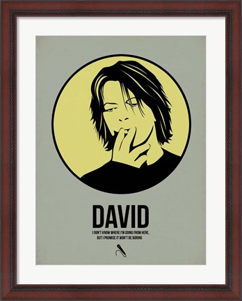 Framed David  4 Print