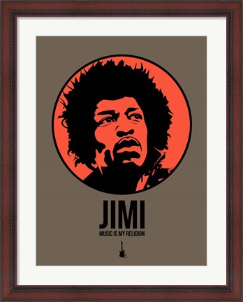 Framed Jimi 1 Print