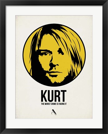 Framed Kurt 1 Print