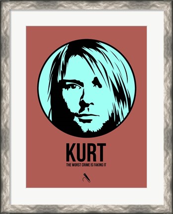 Framed Kurt 2 Print