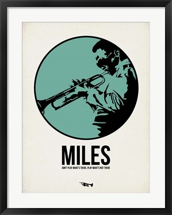 Framed Miles 1 Print