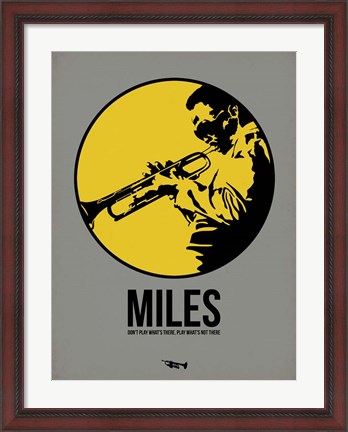 Framed Miles 2 Print