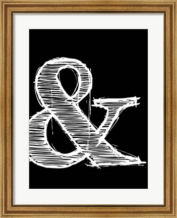 Framed Ampersand 2 Print