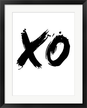 Framed XO White Print