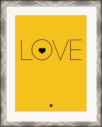 Framed Love Yellow Print