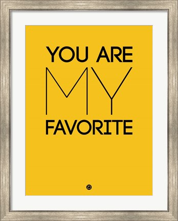 Framed You Are My Favorite Yellow Print