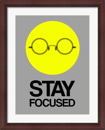 Framed Stay Focused Circle 2 Print