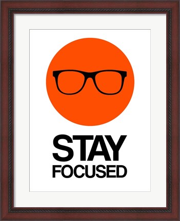 Framed Stay Focused Circle 1 Print