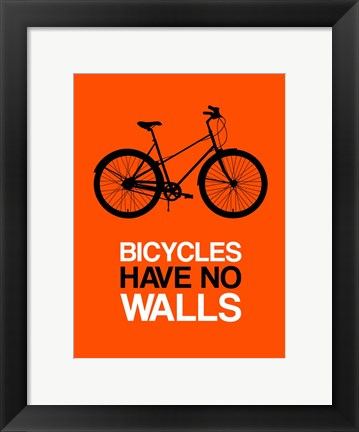 Framed Bicycles Have No Walls 1 Print