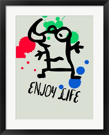 Framed Enjoy Life 1 Print